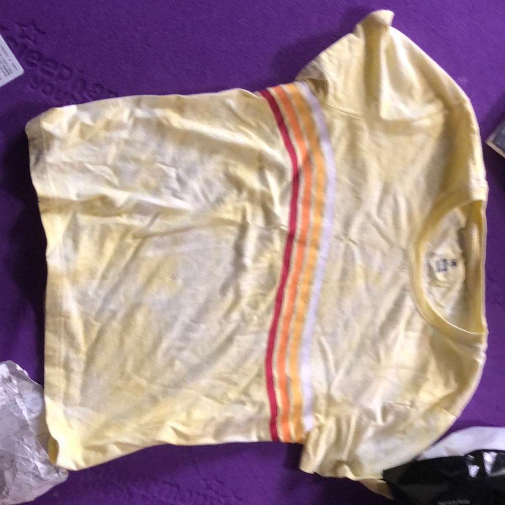 Yellow striped shirt